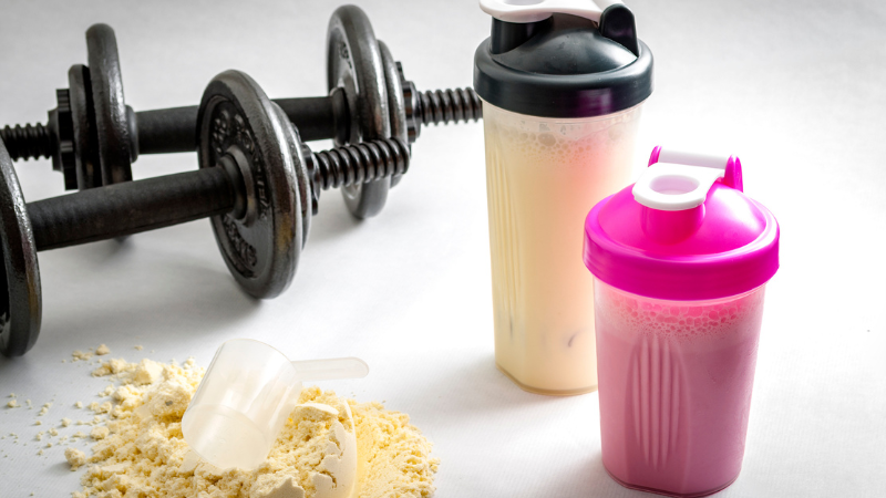 eiwitpoeder spieren bodybuilding fitness